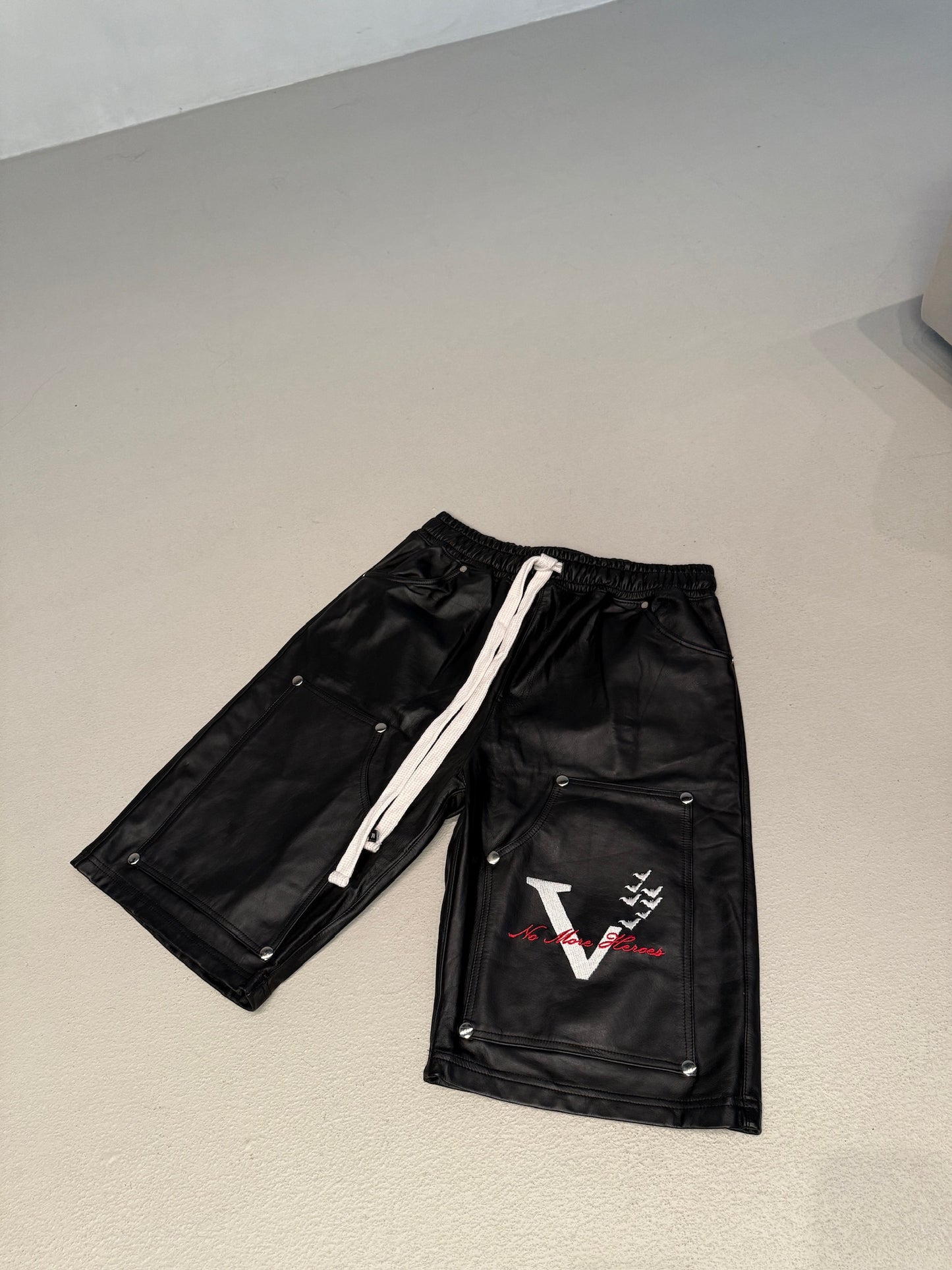VLNS LEATHER CARPENTER JORTS