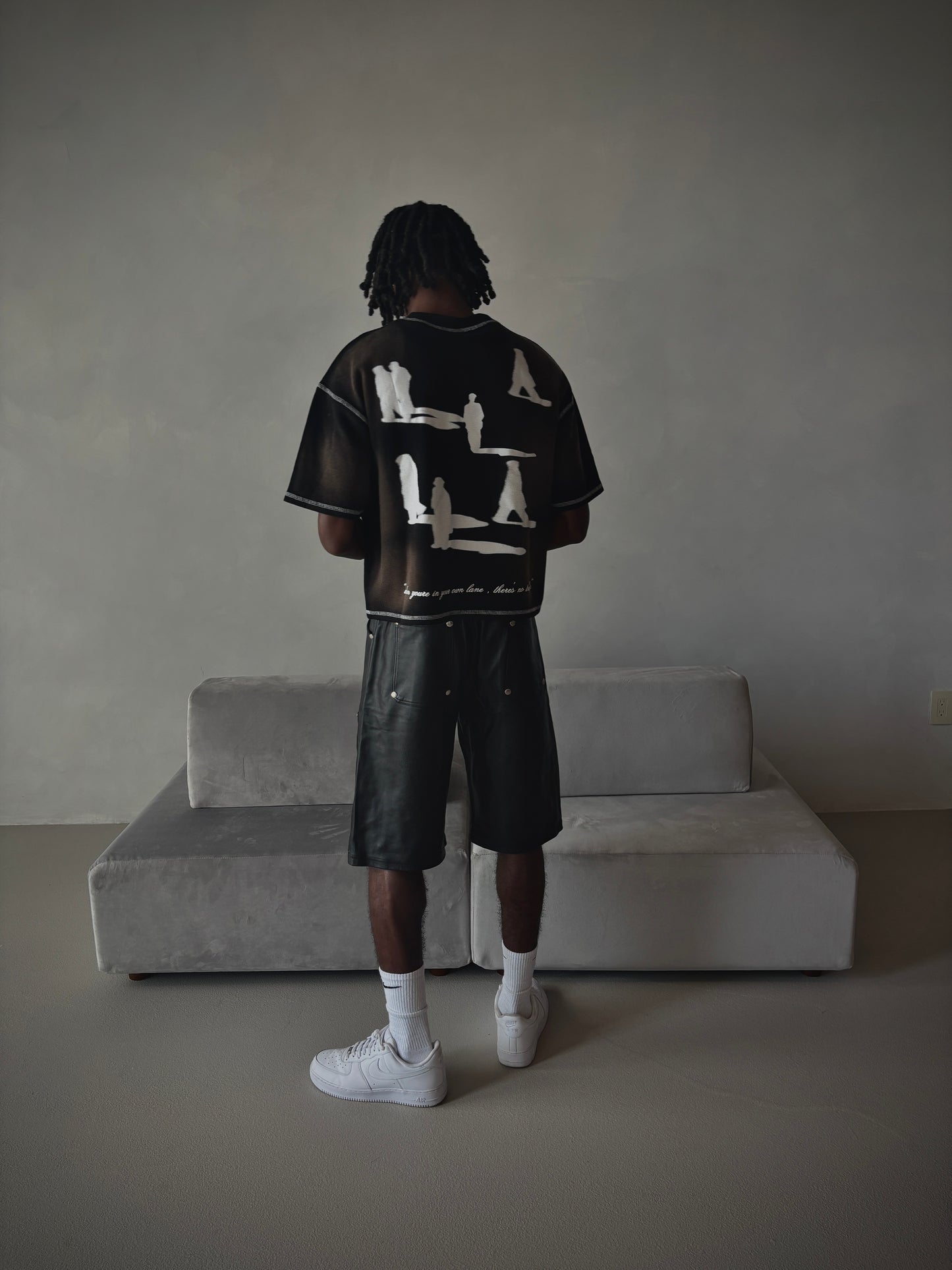 VLNS LEATHER CARPENTER JORTS