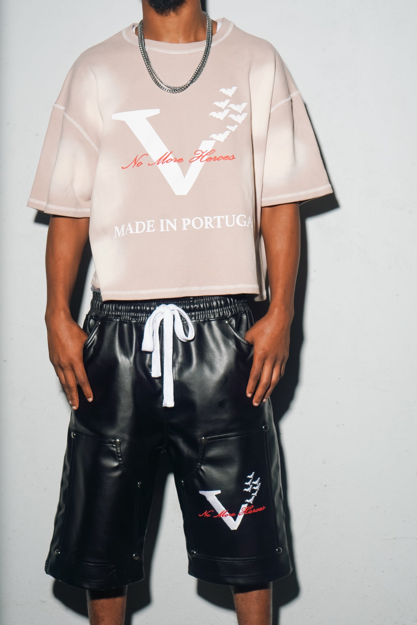 VLNS LEATHER CARPENTER JORTS