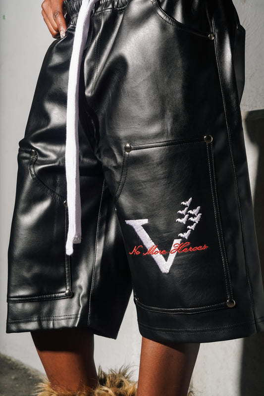 VLNS LEATHER CARPENTER JORTS